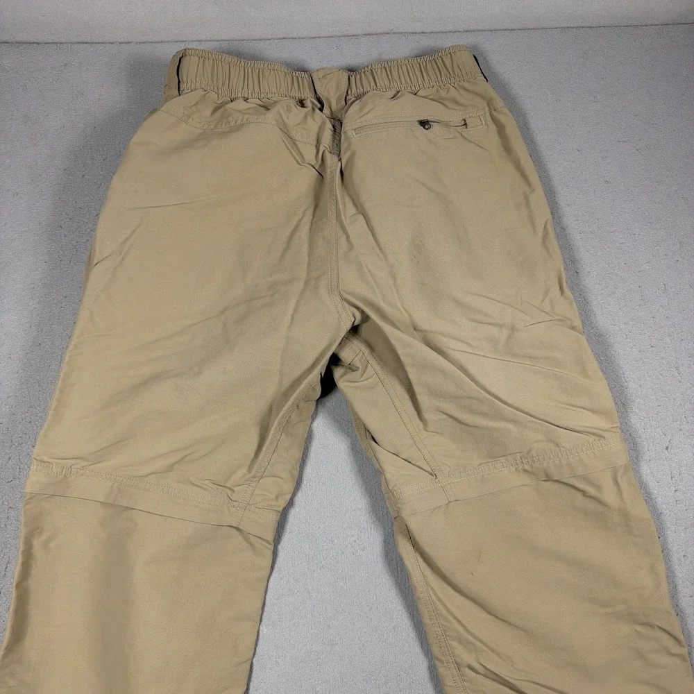 The North Face Convertible Hiking Pants Men 38 Regular Khaki‎ Zip Off Outdoor